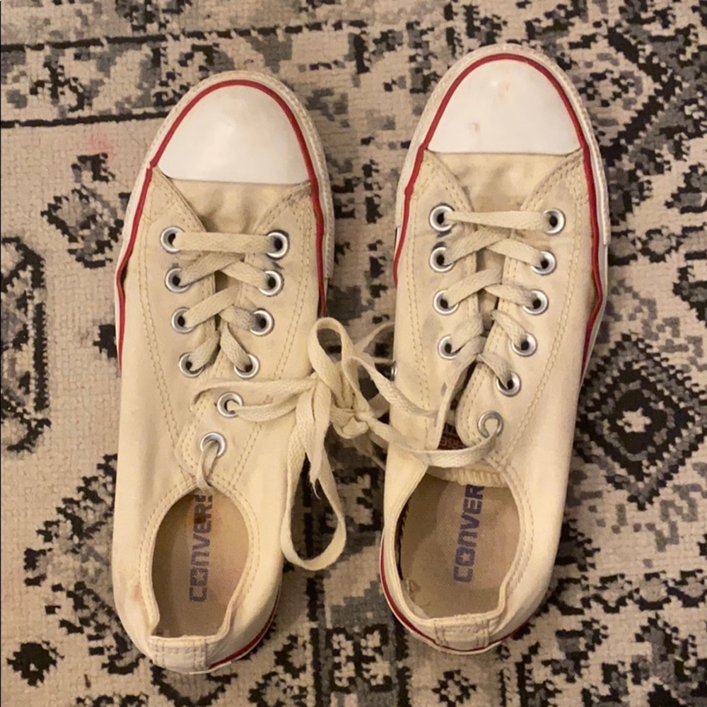 Off white low top converse